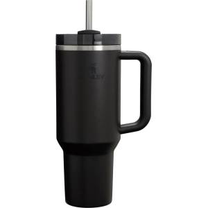 STANLEY 1913 Quencher H2.0 Flowstate Drinking Bottle with Straw 1.2L - Thermo Mug Cools 11 Hours - 48 Hours Ice Cold - Dishwasher Safe - Thermos Bottle BPA Free - Drinking Cup - Black 2.0 - 100000144325 (10-1