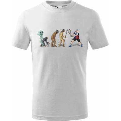 IMPAR Tričko Evoluce tenisu dětské trička Bílá
