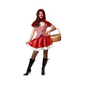 BigBuy Carnival Маскировъчен костюм за възрастни Червената шапчица Размер m/l