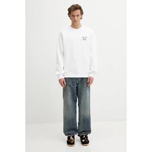 Drôle de Monsieur Памучен суичър Le Sweatshirt Slogan (PERM.SW149.CO127.WT)