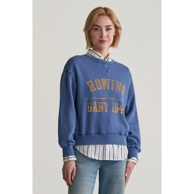 Gant Graphic C-Neck Sweat modrá