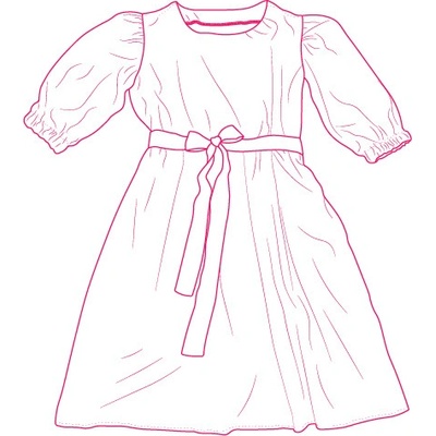 Takoy Elektronický PDF střih dámské šaty ze lnu Aurélia-M-XL – Zboží Mobilmania