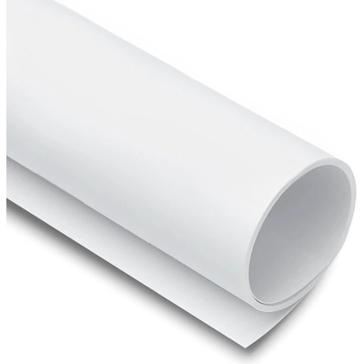 BÍLÉ Fotografické pozadí 1x2 m PVC WHITE 100x200 cm – Zboží Živě