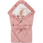 Bambino Casa Пелена за изписване 2 в 1 Bambino Casa - Rosa Rabbit on Bicycle (3992) - baby