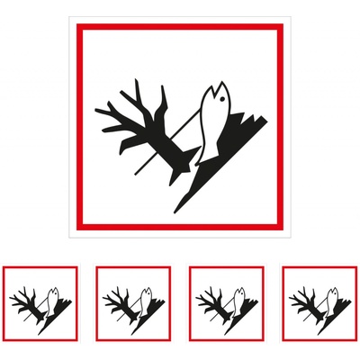 Walteco Symbol GHS 09 – NEBEZPEČÍ 100x100mm, samolepka Množství: 5 ks , 20139BP1
