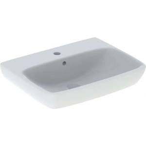 Geberit Selnova Square - Умивалник 60х46 см, с преливник, отвор за смесител, бял 500.300. 01.7 (500.300.01.7)