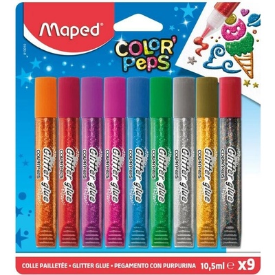 Kores Dekorační lepidlo Maped Glitter Glue 9 x 10,5 ml