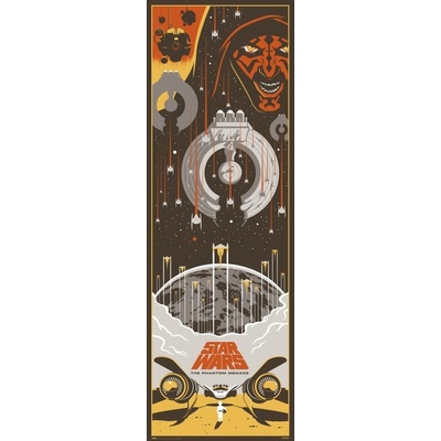 Plagát, Obraz - Star Wars: Epizóda I - Skrytá hrozba, 53 × 158 cm