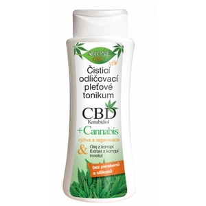 Bione Cosmetics Почистващ тоник за лице за премахване на грим cbd канабидиол 255 мл