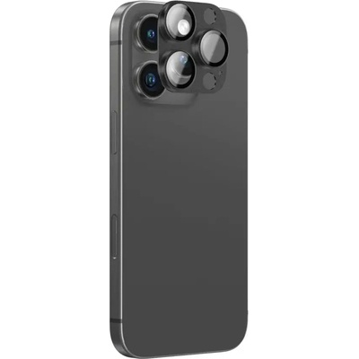 Amazingthing Обектив от закалено стъкло от авиационна сплав за iPhone 16 Pro / 16 Pro Max обектив на камерата - черен (IP16CAMPBKGLA)