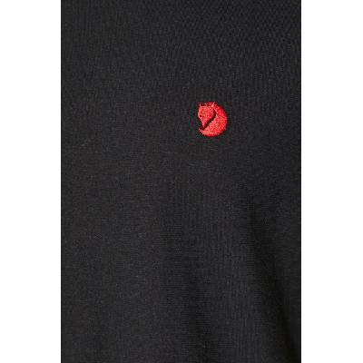 Fjall Raven Тениска Fjallraven Hemp Blend T-shirt M в черно с апликация F12600215.550 (F12600215.550)