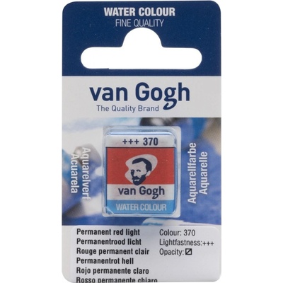 Van Gogh Akvarelová barva v půlpánvičce 370 Permanent Red Light