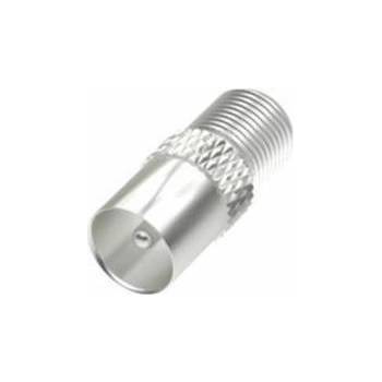 Hama Антенен конектор hama, f женско - Коаксиален мъжко, Метален корпус, hama-205223