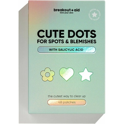 Breakout+aid Náplasti na lokální ošetření akné Cute Dots 48 ks
