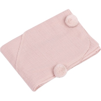Sensillo Бебешка хавлия за баня Sensillo - Розова, 75 х 75 cm (SILLO-08702)