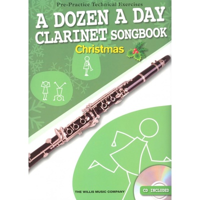 A Dozen A Day Clarinet Songbook: Christmas noty na klarinet + audio