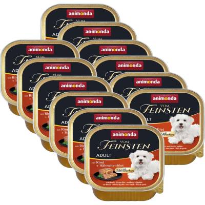 Animonda Vom Feinsten Adult - говеждо с пълнеж от пилешко филе 12 x 150г