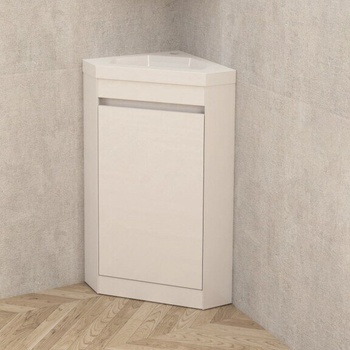 InterCeramic Ъглов шкаф за баня icp 4040 new - умивалник от смола (icp 4040 new)
