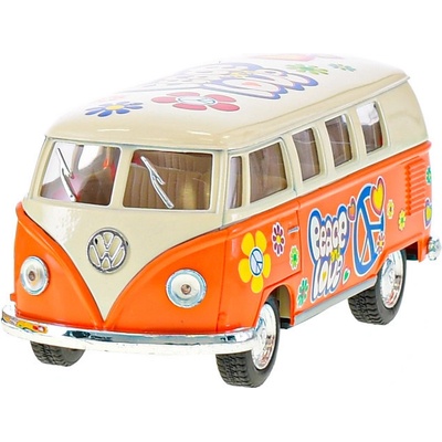 Kinsmart Auto VW mikrobus oranžový