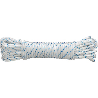 CONNEX PES Lano pletené 16-pramenné, 8 mm × 10 m, biela/modrá DY2702882