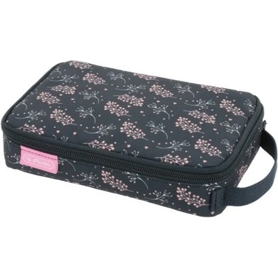 Herlitz Ученически несесер празен, с дръжка, 2Go, мотив Blossom - Herlitz