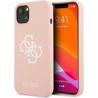 GUESS Калъф Guess GUHCP13SLS4GWPI, за iPhone 13 mini 5.4", розов (GUE001737-0)