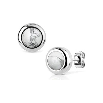Nubis ocelové náušnice Howlit NB022-06