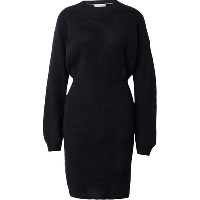 Tommy Hilfiger Плетена рокля черно, размер xl