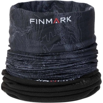 Finmark FSW-216 multifunkční šátek s fleecem černá