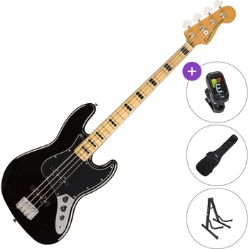 Squier Classic Vibe '70s Jazz Bass MN SET Black Електрическа бас китара