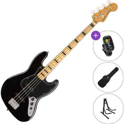 Squier Classic Vibe '70s Jazz Bass MN SET Black Електрическа бас китара