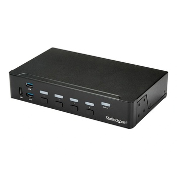 Image 1 of StarTech StarTech. com SV431HDU3A2 KVM превключвател Монтаж в сървърен шкаф Черен (SV431HDU3A2)