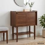 vidaXL Конзолна маса BILBAO Тъмен карамел 80 x 40 x 95 см (42041336)