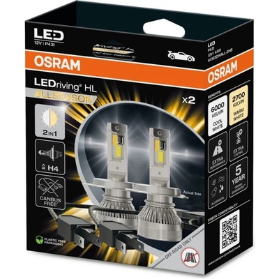 OSRAM LEDriving HL ALLSEASON H4 6000K/2700K (3763)