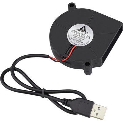 GDSTIME Dúchadlový ventilátor 60x60x15mm, 5V DC s USB konektorom
