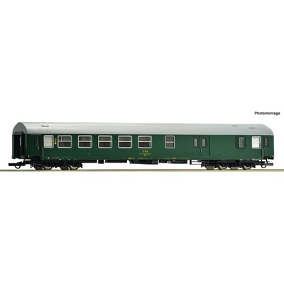 Roco rychlíkový vůz 2.třídy se zavazadlovým prostorem ČSD 6200171