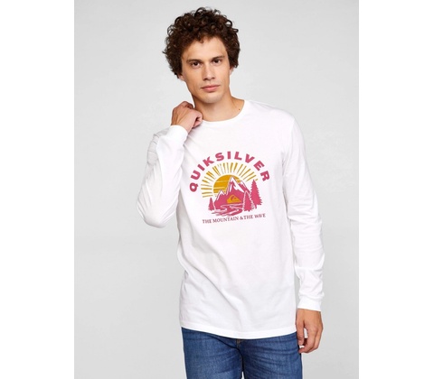 Quiksilver Mountain Side LS white