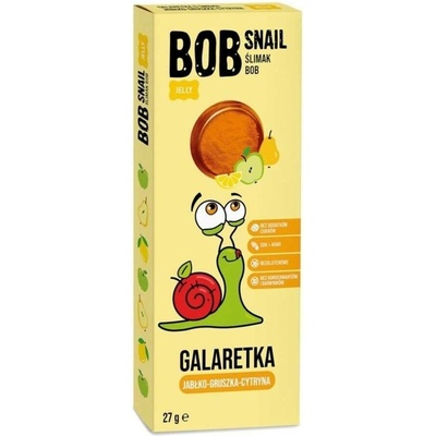 Eco Snack Bob Snail Gummies bez přidaného cukru jablko, hruška, citron 27 g