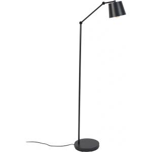 White Label Living Черна подова лампа с метален абажур (височина 135 cm) Hajo - White Label (5100103)