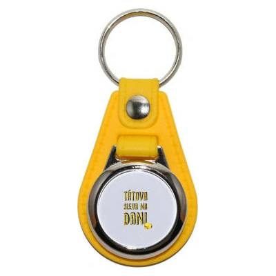 Přívěsek na klíče s mincí Tátova sleva na dani