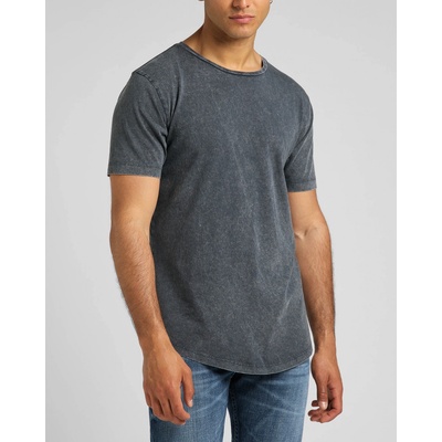 Lee pánské tričko s krátkým rukávem SHAPED TEE CHARCOAL