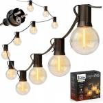 SmartLED LED външна декоративна гирлянда 20xE12/1W/230V 20 m IP65 черна (SD0124)