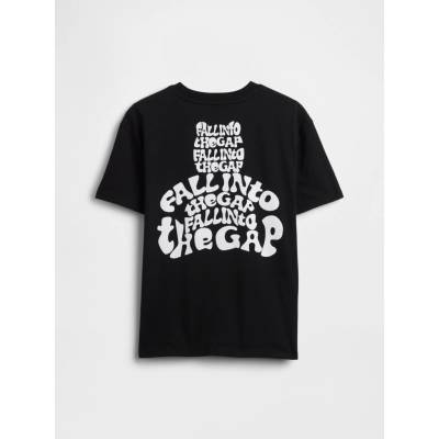 GAP dětské tričko s kapsičkou Brannan Bear černá