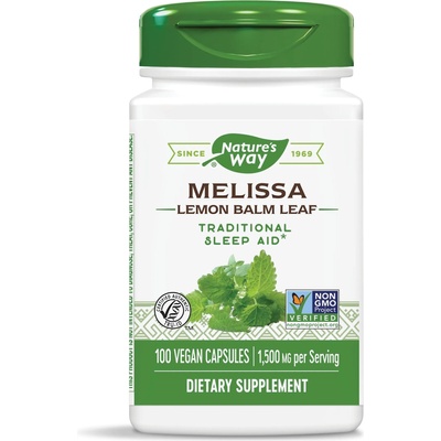 Nature's Way Melissa Lemon Balm Leaf, 500 mg, 100 капсули, Nature's Way (14650)