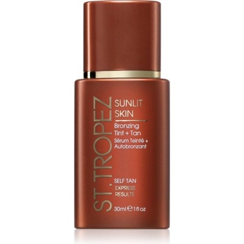 St. Tropez Sunlit Skin Bronzing Tint + Tan тониращ автобронзантен крем за лице
