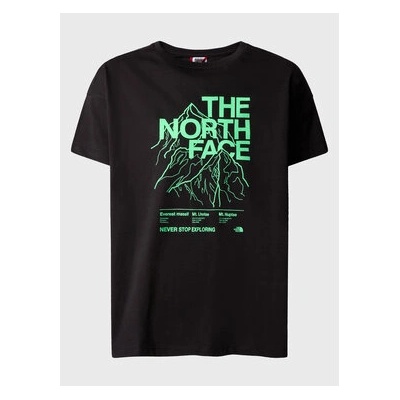 The North Face Тишърт Mountain Line NF0A859A Черен Regular Fit (Mountain Line NF0A859A)
