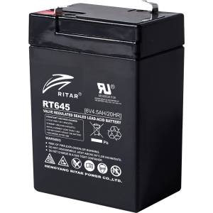 Ritar Power Оловна Батерия RITAR (RT645) AGM 6V/4.5Ah - 70x47x99 mm (RITAR-RT645)
