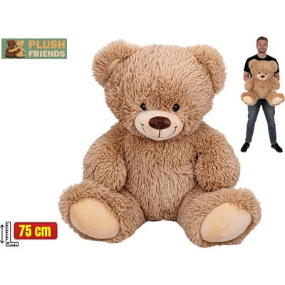 Mikro trading Plush Friends - Medvěd - 75 cm - béžová