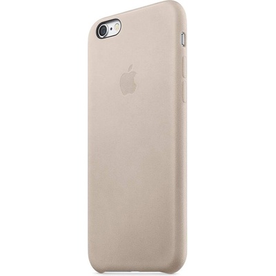Apple iPhone Case - оригинален кожен кейс (естествена кожа) за iPhone 6S, iPhone 6 (сива роза)