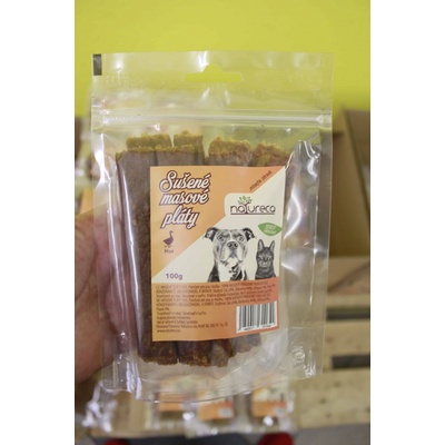NATURECA pochúťka Mäsové pláty Hus, 100 % mäso 100 g